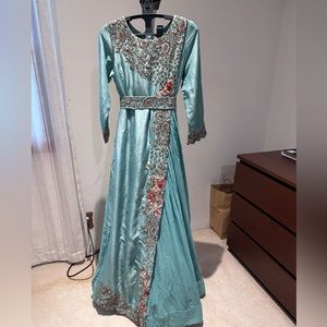 Look flawless in this pleated Anarkali Indowestern dress